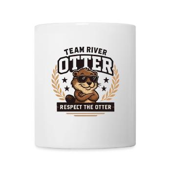 Équipe de loutres de rivière - Respectez la loutre - Mug blanc - blanc - Devant