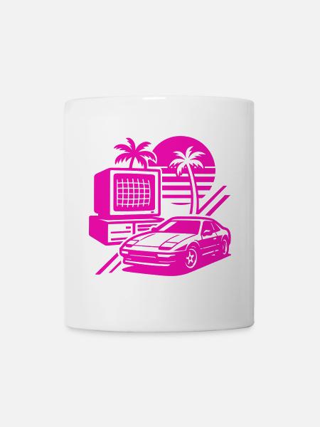 Miami Retro Pop Art - Tasse - Weiß