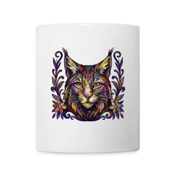 Colorful Lynx Power – Magic of the Wild - Mug - white - Front
