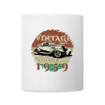 66ème Anniversaire - Classiques - Millésime depuis 09/1959 - Mug blanc - blanc - Devant