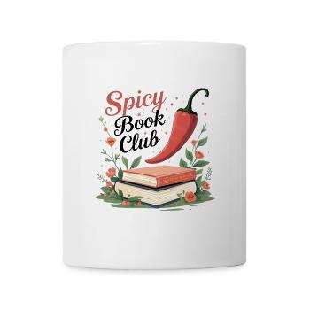 Club de lecture épicé – Buch & Chili Design - Mug blanc - blanc - Devant