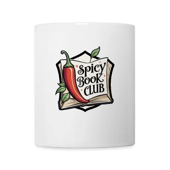 Club de lecture épicé – Buch & Chili Design - Mug blanc - blanc - Devant
