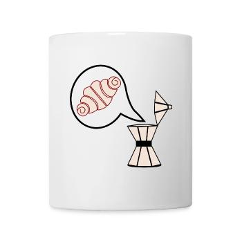 ESPRESSO COFFEE FRANZBRÖTCHEN - Mug - white - Front