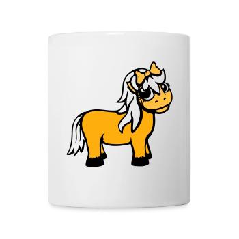 Horse Girl Female Cute Pretty Bow Woman - Mug - white - Front