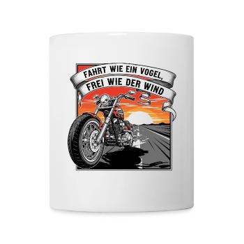 Frei wie der Wind - Tasse - Weiß - Vorne