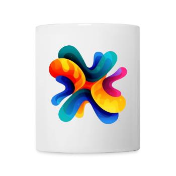 Muster - Tasse - Weiß - Vorne