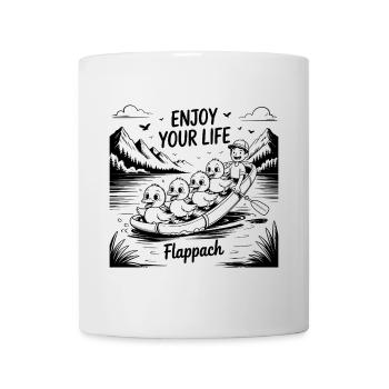 Flappach Ravensburg - Enjoy Your Life - Tasse - Weiß - Vorne