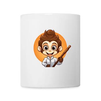 Monkey Selfie Stick - Mug - white - Front