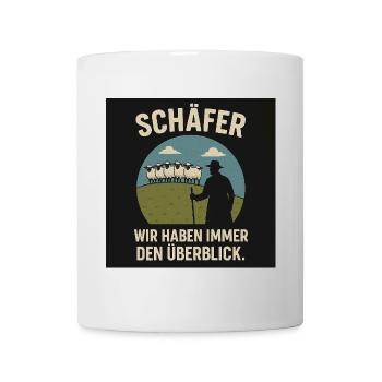Schäferblick Wir haben Überblick - Tasse - Weiß - Vorne