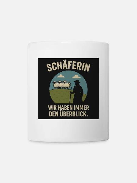 Schäferin Überblick - Tasse - Weiß