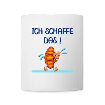 LAUF MOTIVATION JOGGEN FRANZBRÖTCHEN - Tasse - Weiß - Vorne