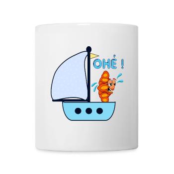 Ohé Voilier Enfants Croissant - Mug blanc - blanc - Devant