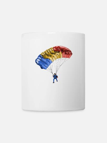 Fallschirm - Tasse - Weiß