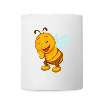 ABEILLE QUI RIT - Mug blanc - blanc - Devant