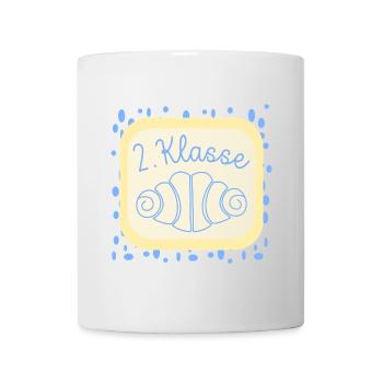 Franzbrötchen Schulkind 2. Klasse - Tasse - Weiß - Vorne