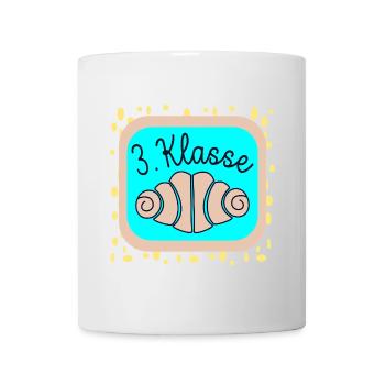 SCHULKIND FRANZBRÖTCHEN DRITTKLÄSSLER - Tasse - Weiß - Vorne