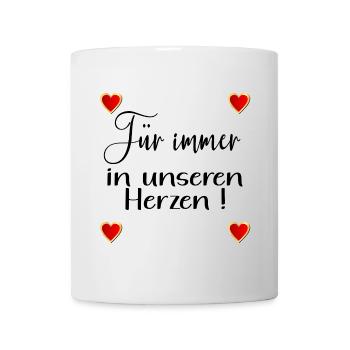 ABSCHIED TEAM HERZ - Tasse - Weiß - Vorne