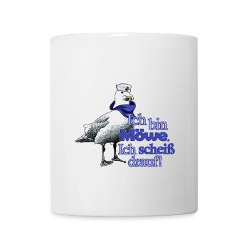 Funny Seagull with Saying - Fuck It! - Mug - white - Front