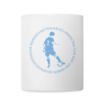  Fußballspieler mit lustigem Spruch - Tasse - Weiß - Vorne