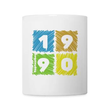 35. Écussons Geburtstag Farbige depuis 09/1990 - Mug blanc - blanc - Devant