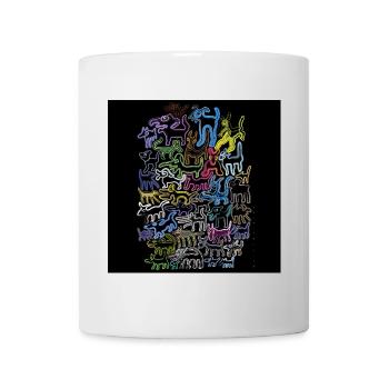 Bunte Hunde - Tasse - Weiß - Vorne