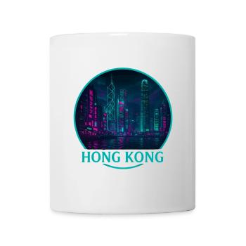 Hong Kong Souvenir Cyberpunk - Tasse - Weiß - Vorne