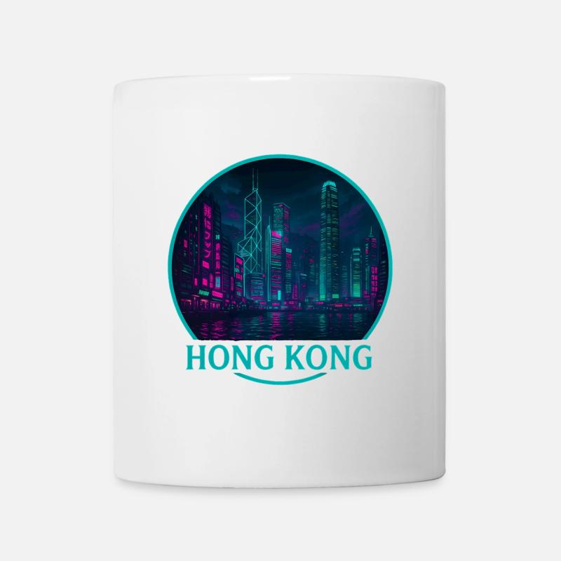 Hong Kong Souvenir Cyberpunk - Mug - white