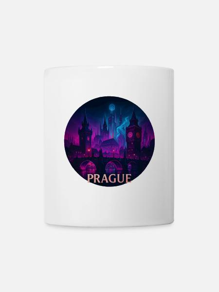 Prag Souvenir Cyberpunk - Tasse - Weiß