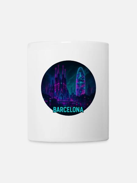 Barcelona Souvenir Cyberpunk - Mug - white