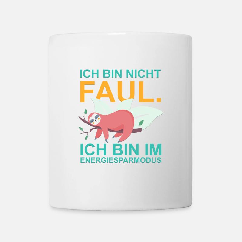 Mode d’économie d’énergie Sloth - Citation amusante - Mug blanc - blanc