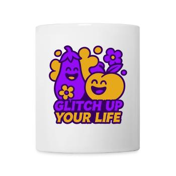 Happy Glitch Couple - Tasse - Weiß - Vorne