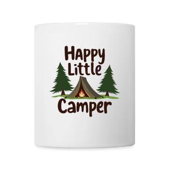 Happy Little Camper - Natur-Liebhaber - Tasse - Weiß - Vorne