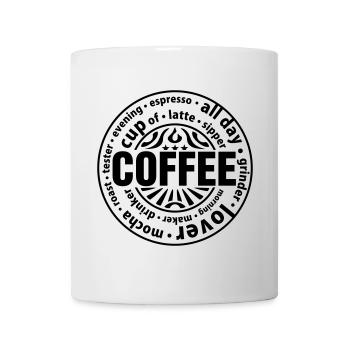 Amateur de café - Mug blanc - blanc - Devant