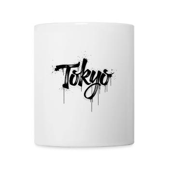 Lettrage de t-shirt inspiré des graffitis - Mug blanc - blanc - Devant