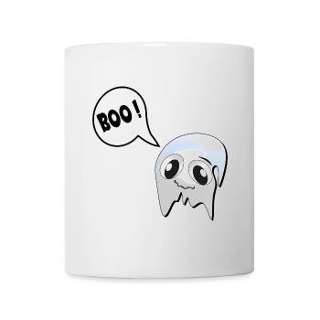 FANTÔMES TIMIDES D’HALLOWEEN - Mug blanc - blanc - Devant