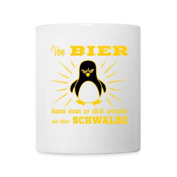 Bier Pinguin - Tasse - Weiß - Vorne