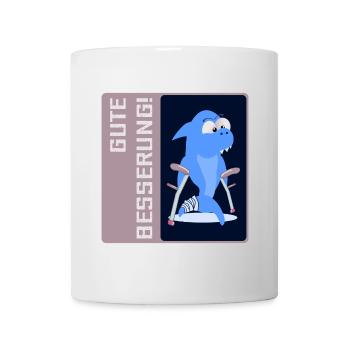 FUß BEIN GUTE BESSERUNG - Tasse - Weiß - Vorne
