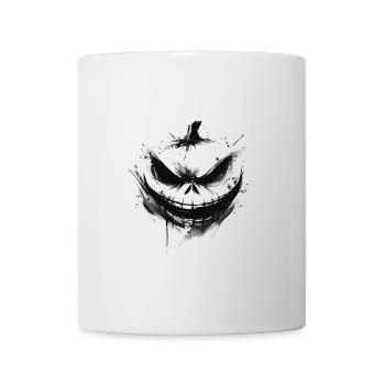 Gloomy face silhouette with smile - Mug - white - Front