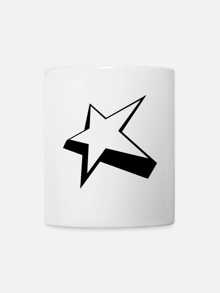 Stilvoller Stern - Tasse - Weiß
