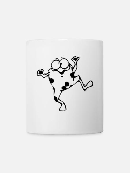 Lustiger Frosch - Tasse - Weiß