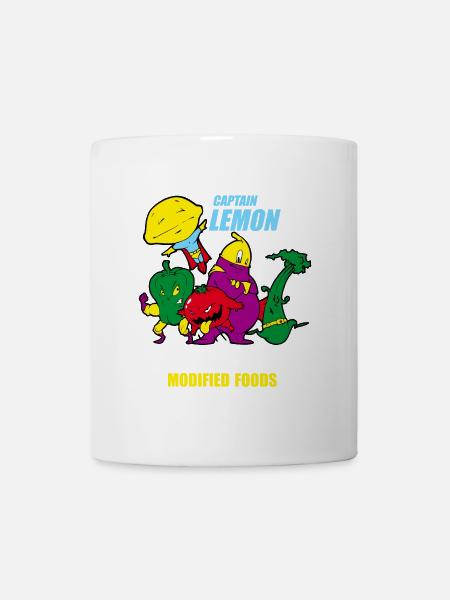 captain lemon an the genetically food - Tasse - Weiß