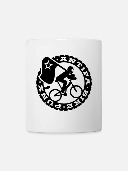 Antifa vélo Punks - Mug blanc - blanc