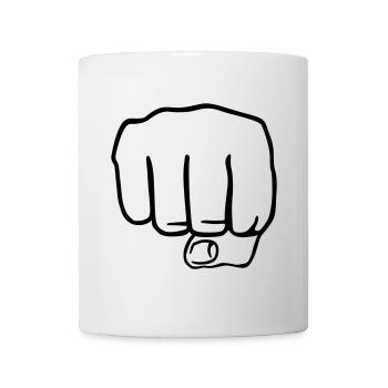 Faust | Fist | Hand - Mug blanc - blanc - Devant