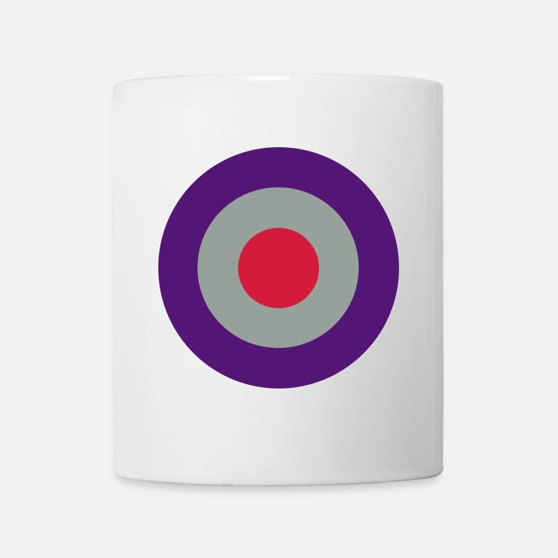 Zielscheibe, anneaux, cercles - Mug blanc - blanc
