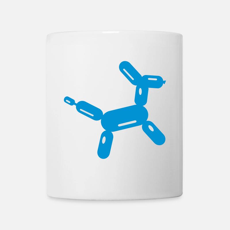 Luftballontier Pudel - Tasse - Weiß