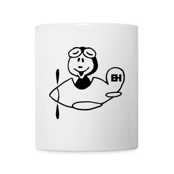 Laughing Pilot Airplane Design - Mug - white - Front