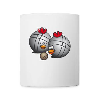 poule-de-petanque - comique - Mug blanc - blanc - Devant