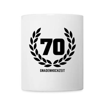 70 Gnadenhochzeit - Tasse - Weiß - Vorne