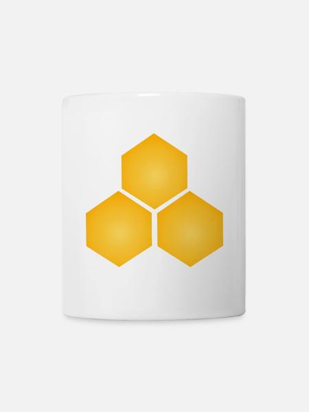 3'er Wabe - Tasse - Weiß