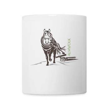 ALMVOLK Haflinger - Tasse - Weiß - Vorne